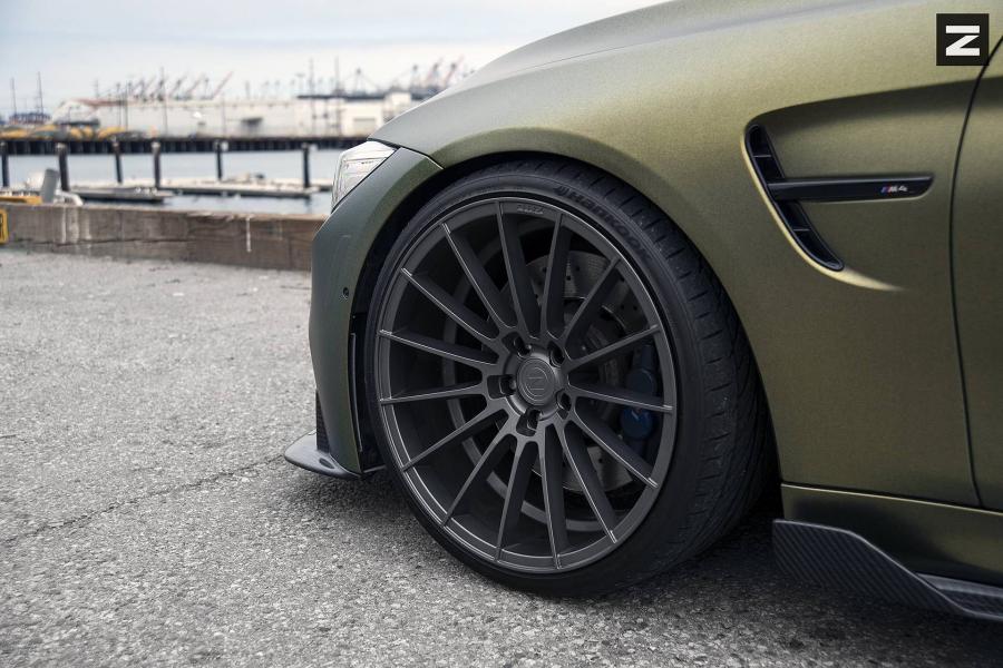  BMW M4 Coupe Matte Gold on Zito Wheels 2016 года  (фото 9 из 10)